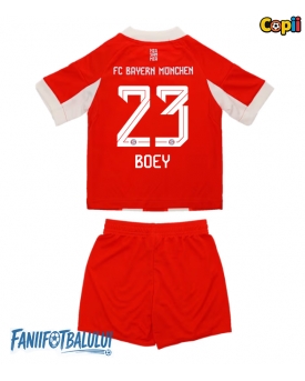 Bayern Munich Sacha Boey #23 Echipament de Fotbal Replică 2025-26 Copii Acasa (+ Șorturi)